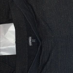 Express black/gold sweater leggings